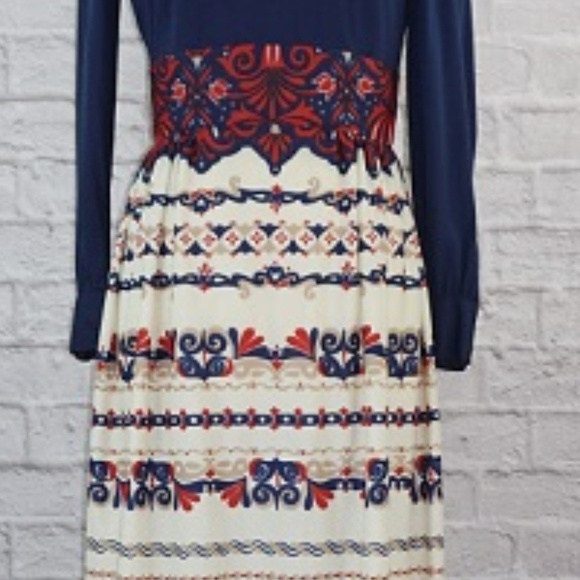 Vintage 70s Regency Maxi Dress - Picture 4 of 8